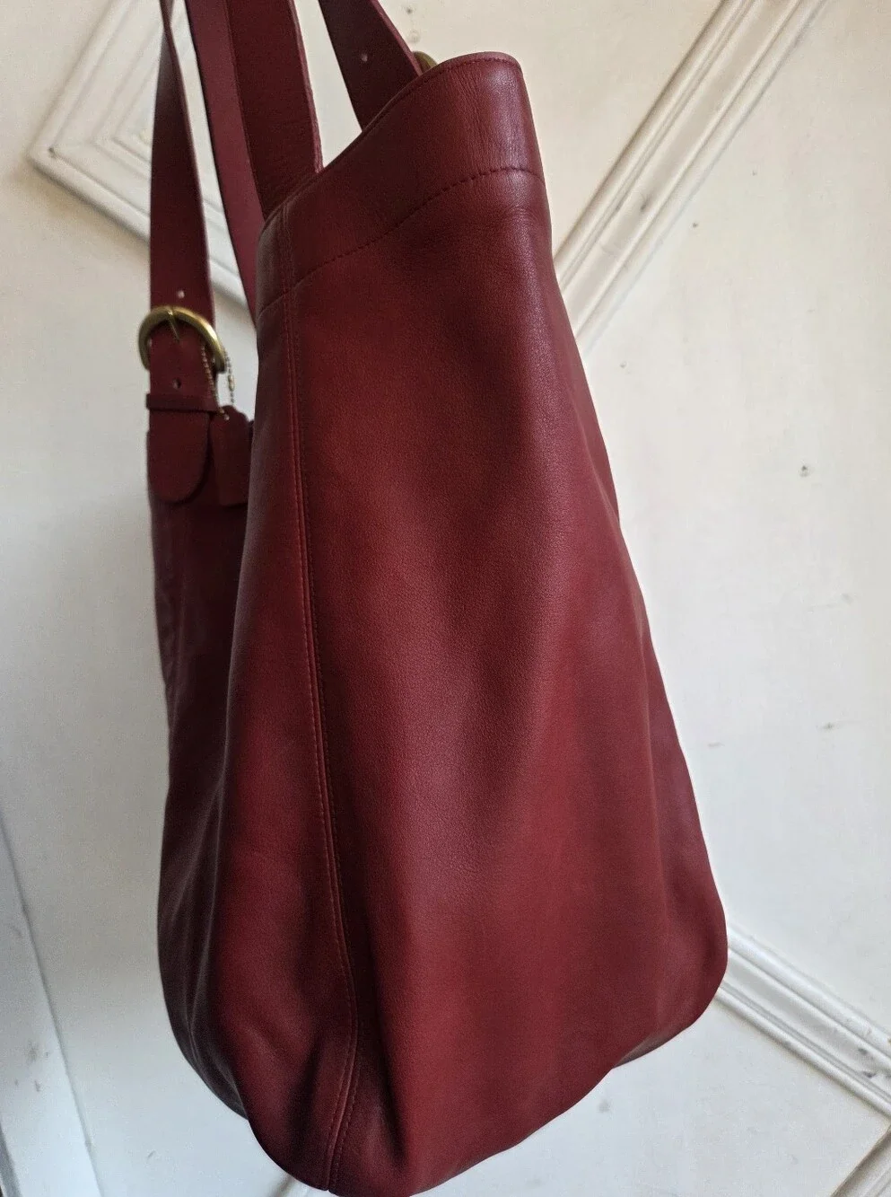 Vintage Coach Red Soho Tote XL Duffle 4082🔥❤️